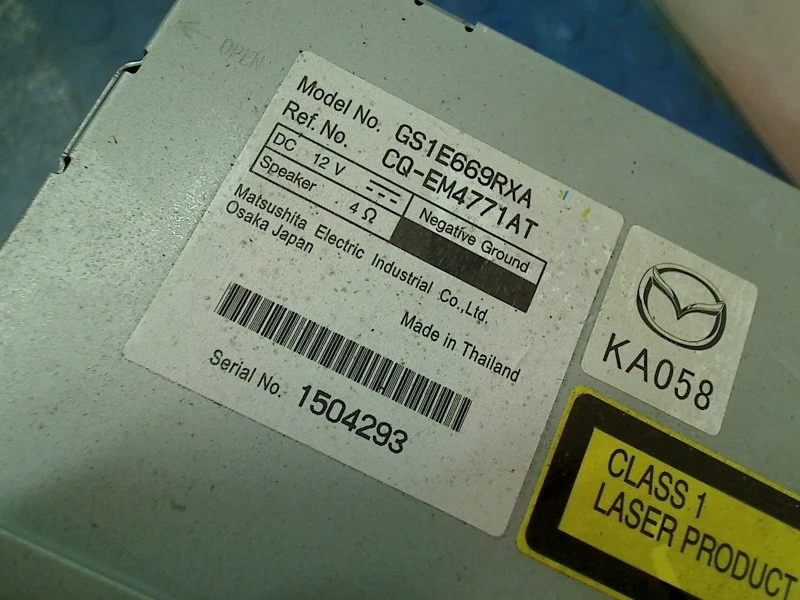 CD-PLAYER CD PLAYER Mazda 6 (GH12/GHA2) Sedan 2.0i 16V S-VT (LF) 2009 GS1E669RXA - Bild 3 von 4