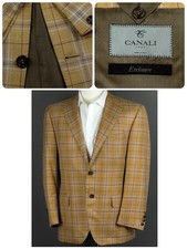 Amazing 3800 Canali Exclusive Cashmere / Silk Men Sport Coat Summer Blazer 40US
