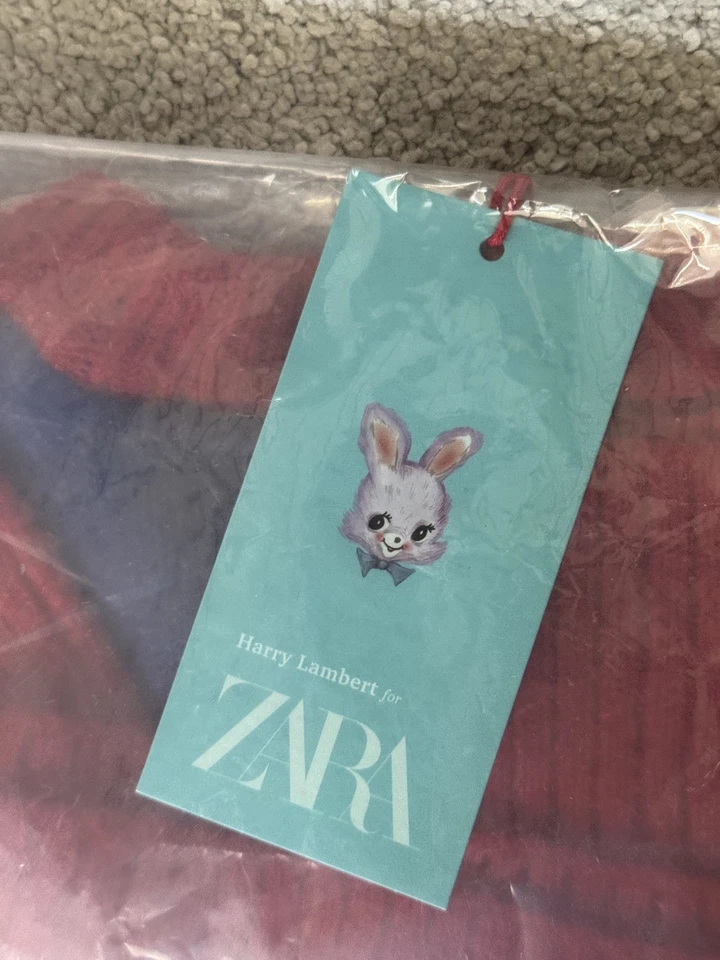 Harry Lambert X Zara Sz M rare Unisex Rainbow stripe jumper Pride new with tags - Image 3 of 4