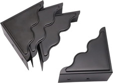 Metal Corner Protector - Set of 4 Black Box Corner Protectors for Edge Safety Gu