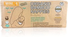 Beaming Baby Organic Bamboo Nappies Size 1 (2-6 kg, 32 nappies) 0.50 per nappy