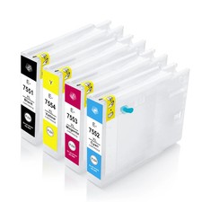 T7551-T7554 Refillable Ink Cartridge for Epson WF-8090 WF-8510 WF-8590 Printer