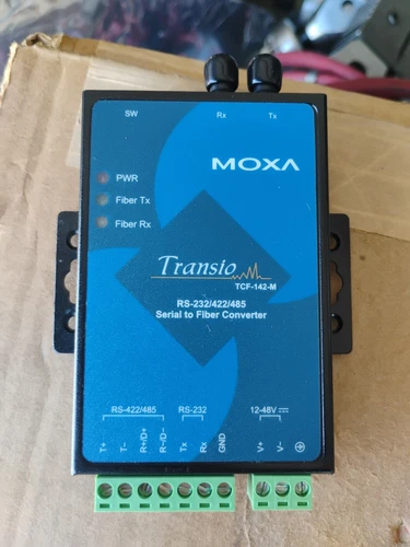 Moxa TCF-142-M RS-232/422/485 Serial to Fiber Converter