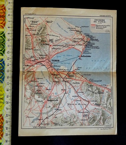 ( USA ) , Map of the city of Tunis , Tunisia , Year : 1927 .