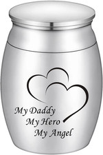 Small Keepsake Urns for Human Ashes Mini Stainless Steel Cremation