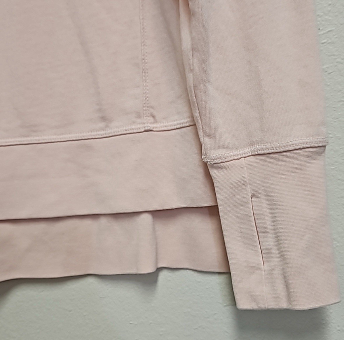 Sweaty Betty After Class longline sweatshirt in soft pink women's size small image 7