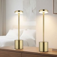 Tischleuchte Tischlampe Wohnzimmerleuchte Gold Usb Cct Touchdimmer Led 2Er Set