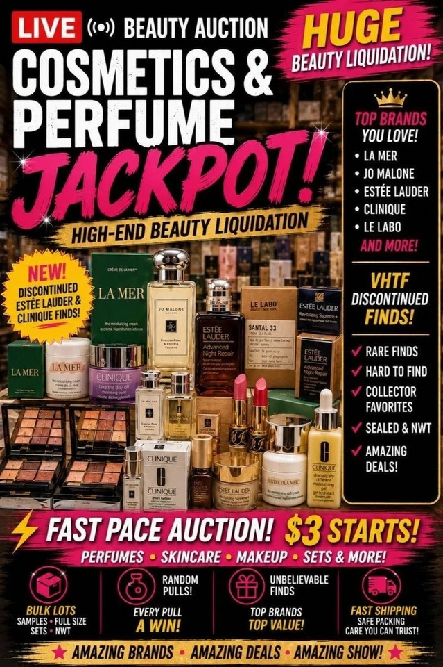 Massive Estee Clinique Perfume Jo Malone Liquidation! FREE SHIP! $3 STARTS