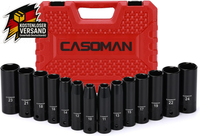 "Casoman Schlagschrauber NüSse Set 1/2\", 14 StüCk, 10-24Mm, Chrom-Vanadium-Stahl "