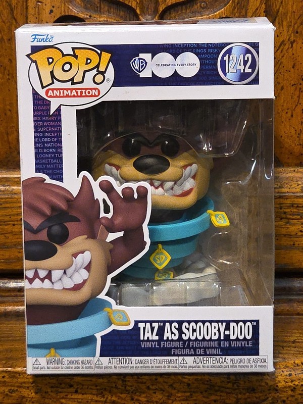 Funko POP Taz as Scooby-Doo #1242 Looney Tunes Scooby-Doo WB 100 Figure NIB