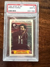 1980 STOP 'N' GO #7 FRANCO HARRIS STEELERS HOF POP 7 PSA 9 MINT