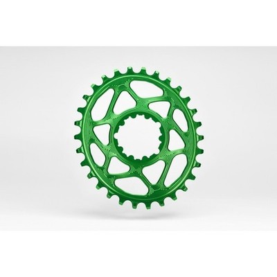 absolutes BLACK OVAL Sram Direct Mount Kettenblatt 6mm Offset GRÜN 34T OVAL