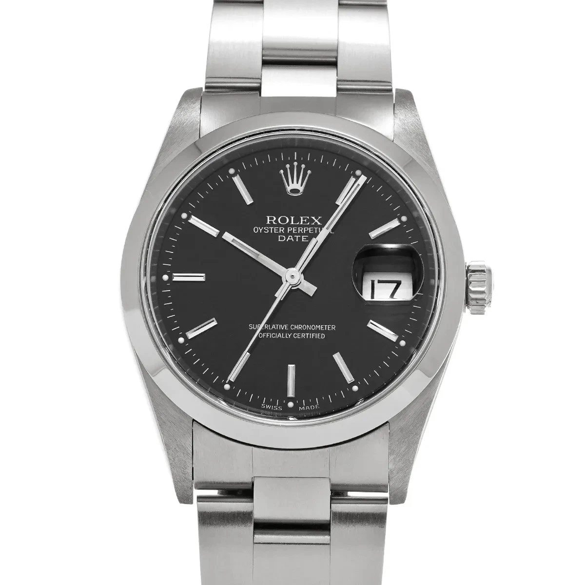 Rolex — Rolex Oyster Perpetual Deito 15200 Automatic 34mm Black Dial #WW223