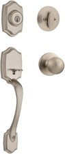 Kwikset Belleview Front Door Lock Set Satin Nickel
