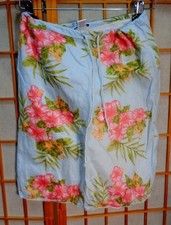 Abercrombie Fitch skirt sz X Small blue Pink flowers Vintage