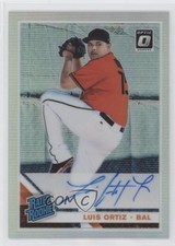 2019 Panini Donruss Optic Rated Rookie Signatures Holo Prizm Luis Ortiz Auto 3v0