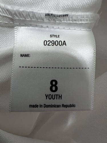 2 Dennis Uniform Youth Boys’ White Short Sleeves Button Down Oxford Shirt Size 8 - Picture 7 of 8