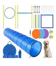 Agility Dog Training Tunnel Blue