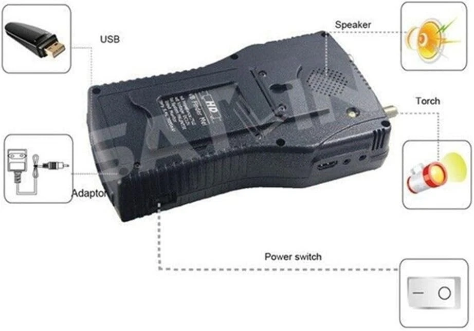SATLINK WS-6979 DVB-T2/S2 2° Edition Combo Meter Satellite Finder - Immagine 3 di 4