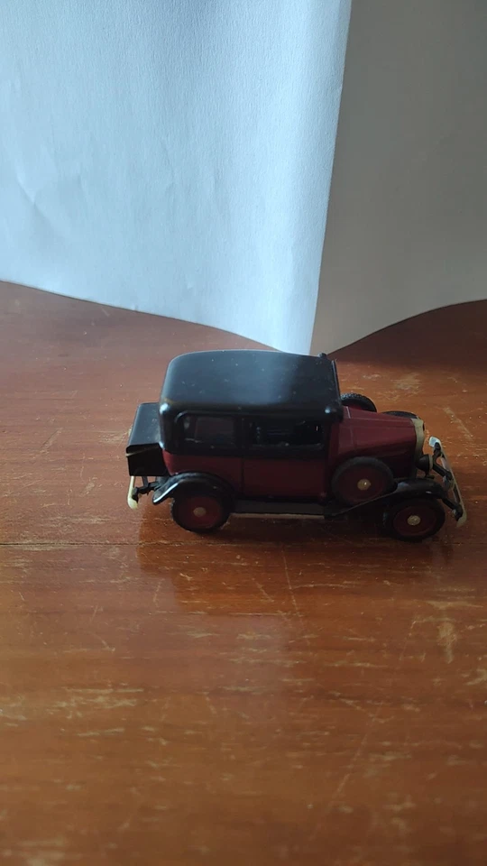 Modellino RIO FIAT BALILLA 1932 - Bordeaux e nero in ottime condizioni - Immagine 4 di 4