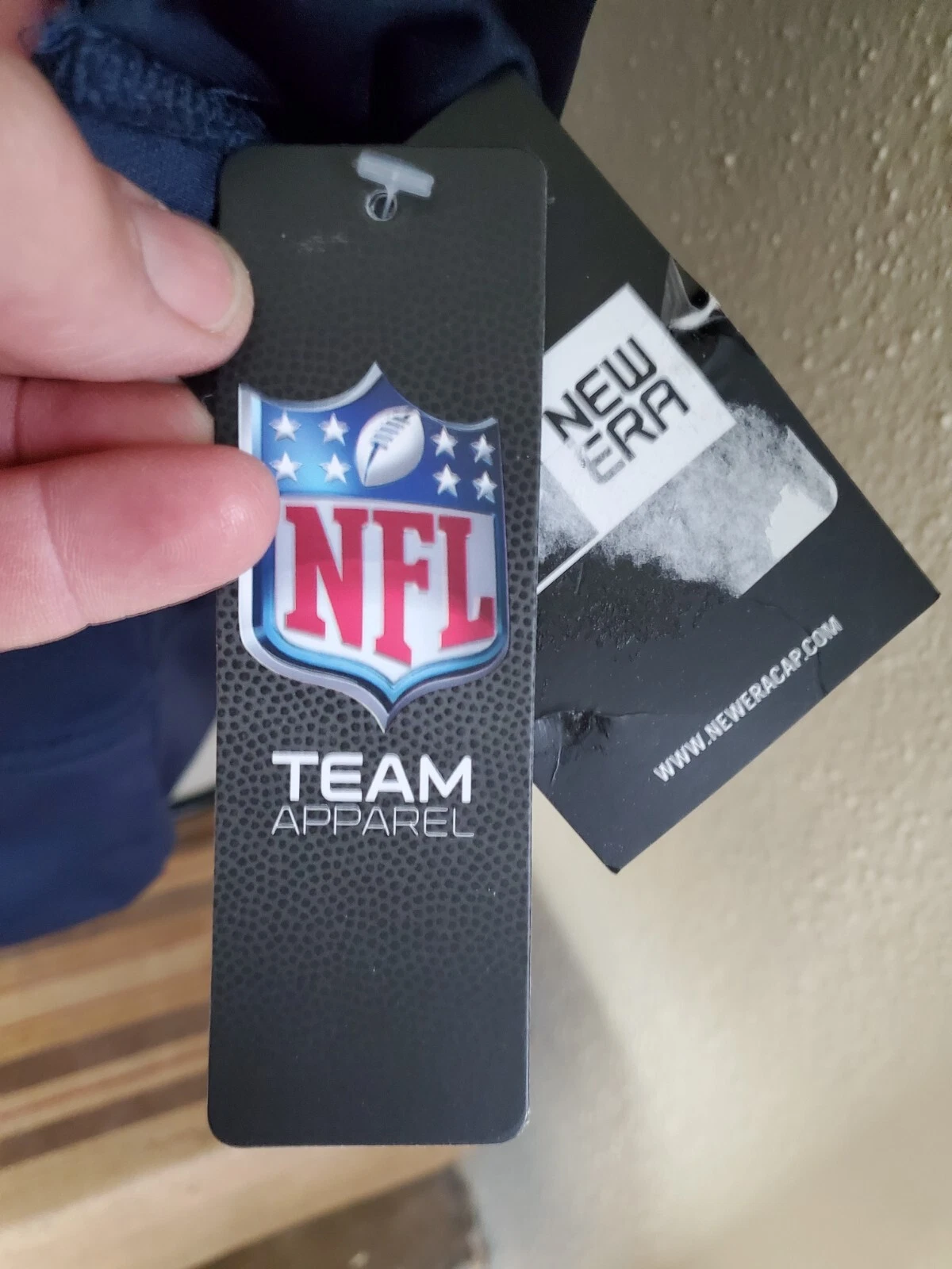 VETEMENTS Felpa con cappuccio Chicago Bears New Era NFL Team Apparel media nuova con etichette