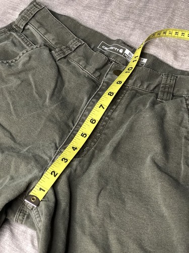 Carhartt Relaxed Fit Rugged Flex Men’s Size 31x11 Green Cargo Shorts - Picture 12 of 13