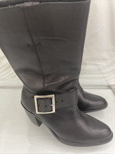 Vintage Black Dingo Boots w/ Heel Buckle Size 6.5
