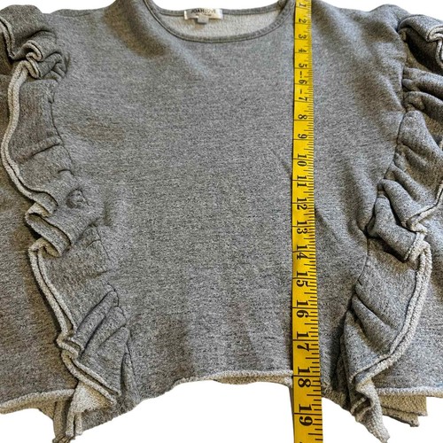 Joah Love Gray Ruffled Sweatshirt Girls 10 - Picture 5 of 6