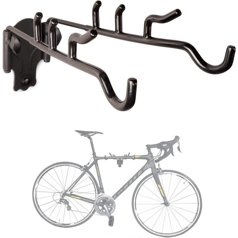 Bike Wall Mount,Garage Bicycle Hooks with 55lb Capacity for Mountain, Road
