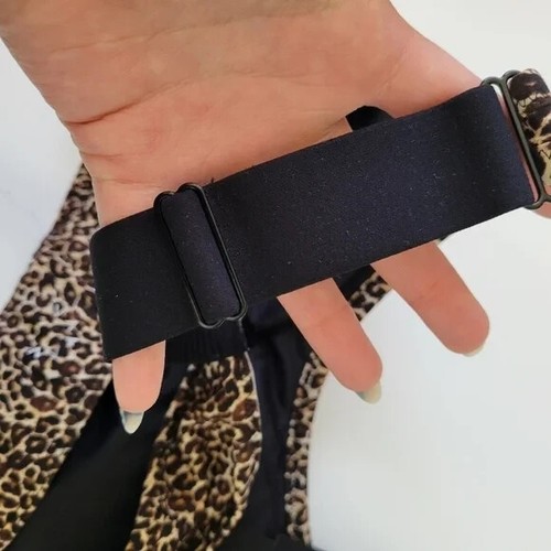 Varley Edris Cheetah Print Small Sports Bra With Adjustable Straps Animal Print - Picture 6 of 12