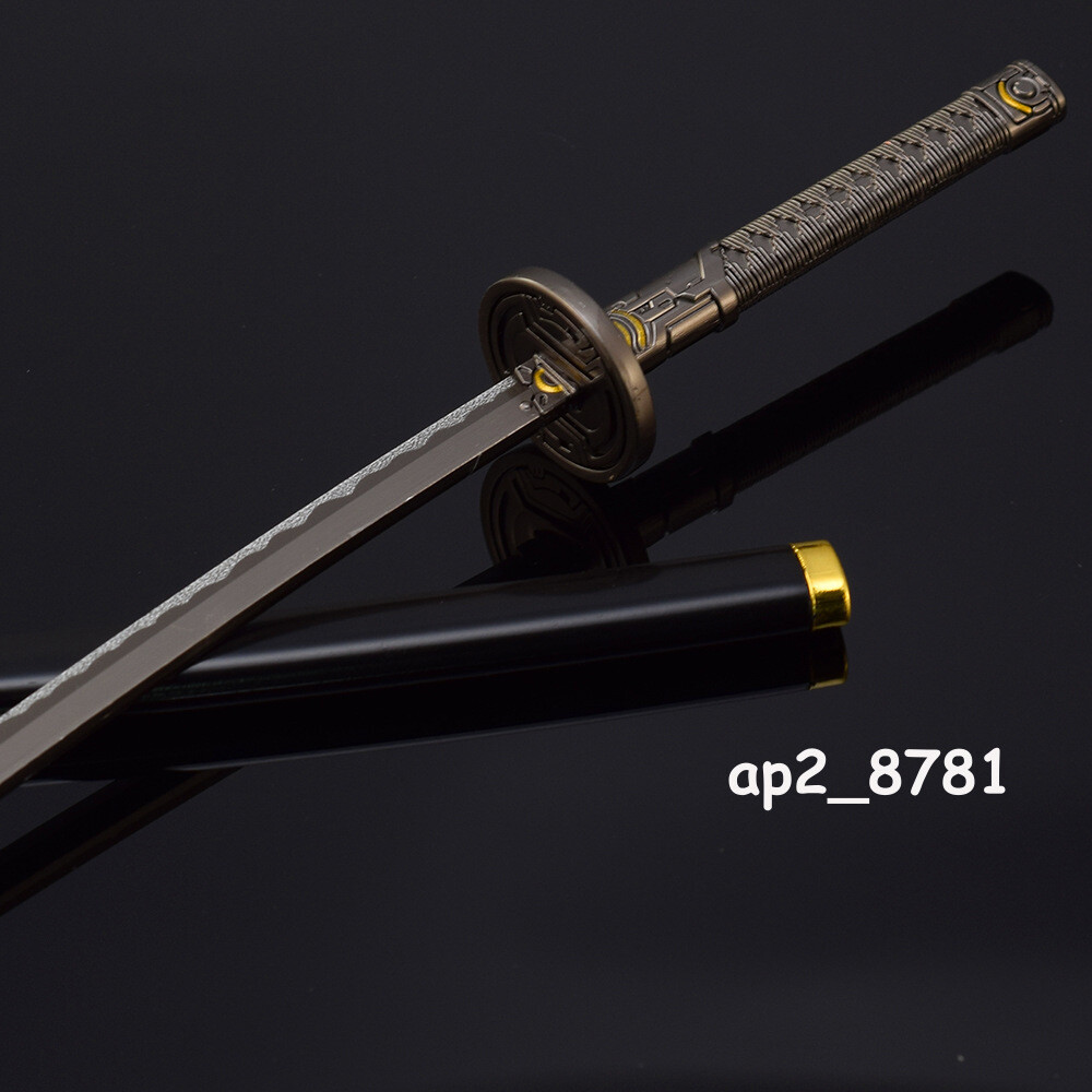 1/6 10.23'' Metal Samurai Sword Katana W/ Scabbard For 12'' Action Figure Body