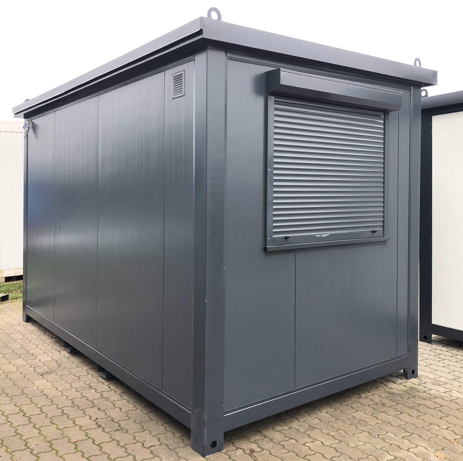 Bürocontainer Wohncontainer Gartenhaus 4x2,20 Meter eBay