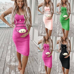pink bodycon maternity dress