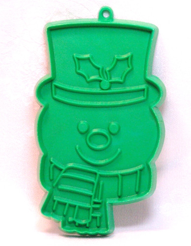 Hallmark Vtg Cookie Cutter - Snowman Face w/ Scarf and Hat Christmas Winter Fun