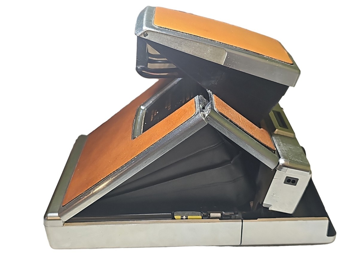 ポコ Vintage Polaroid SX-70 Land Camera Folding Brown Leather