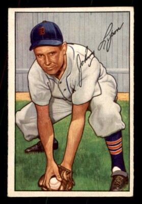 1952 Bowman #163 Johnny Lipon (Crease) VG | eBay