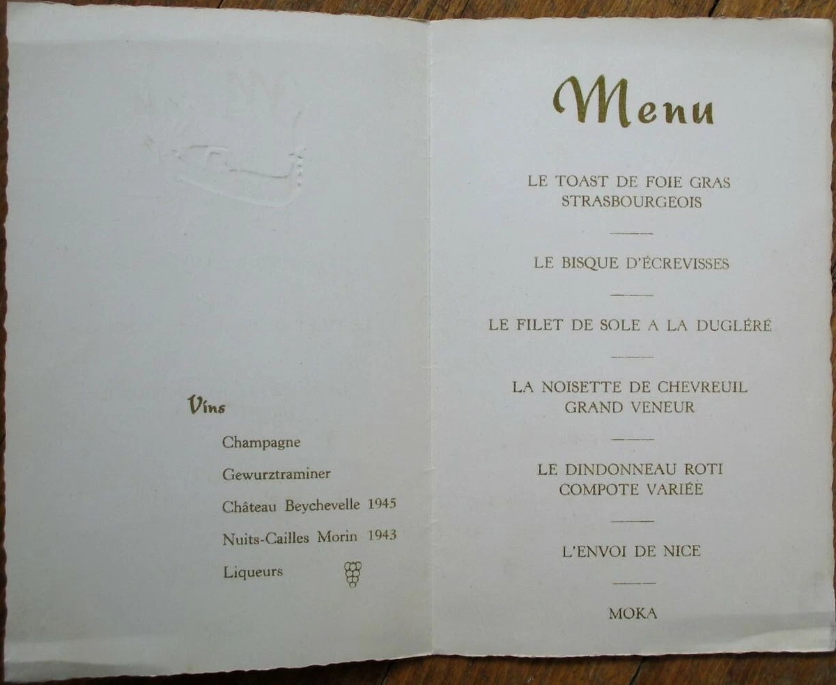Wedding wine list top