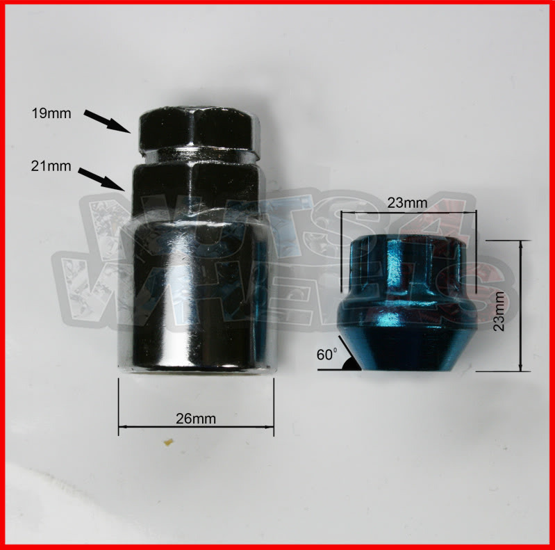 Black Locking Wheel Nuts x4 12x1.25 Fit Nissan 100nx Micra Almera Sunny