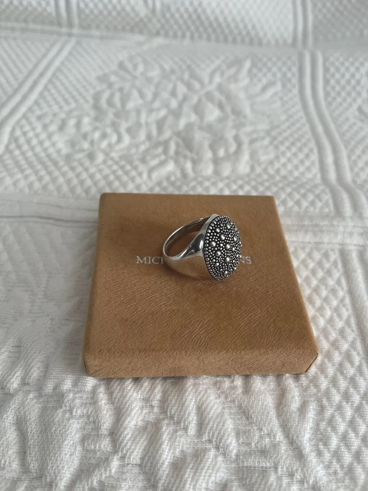 Anillo Cúpula Noche Estrellada Michael Dawkins Plata Esterlina, Talla 10 Foto 2 de 4