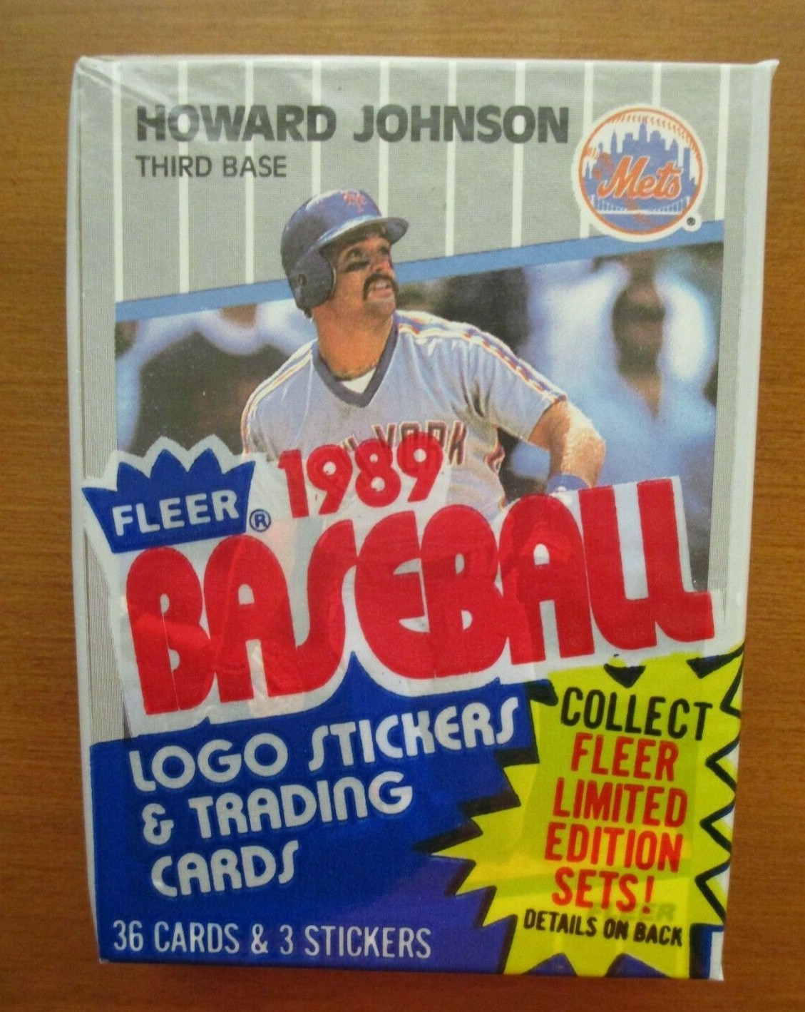 1989  FLEER CELLO PACK  HOWARD JOHNSON  NEW YORK METS   JEFF PARRETT  MONTREAL