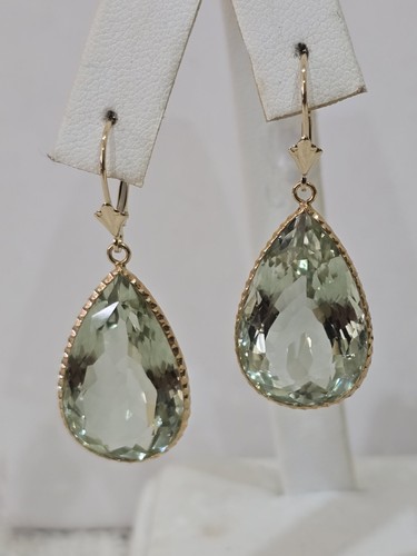 14k Yellow Gold Necklace With Genuine Lemon Quartz 18" - Picture 8 of 8