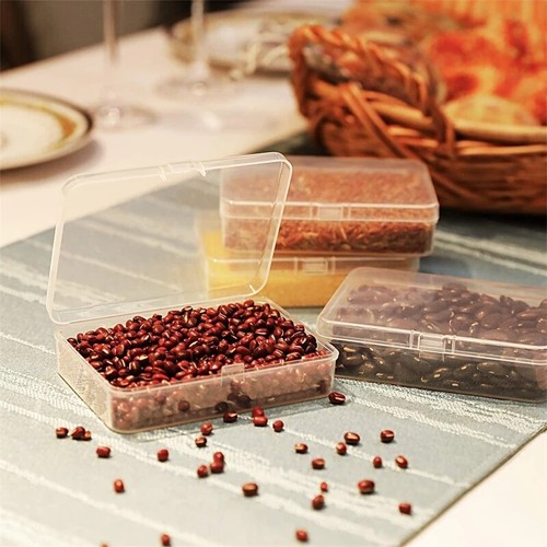 Bulk Mini Square Clear Plastic Small Box Jewelry Storage Container Beads Case AU - Picture 5 of 7