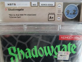 NES Shadowgate WATA 9.2 A+ sealed kemco-seika nintendo 1989
