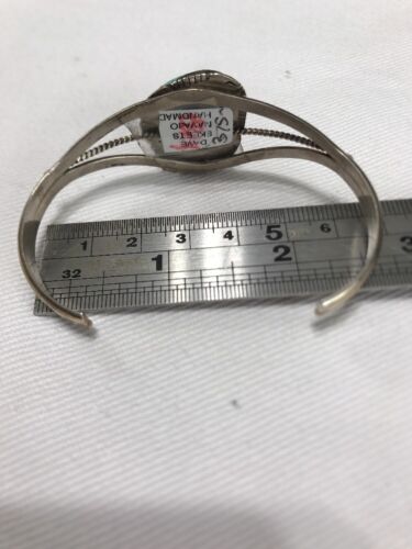 Navajo Sterling Silber .925 Kingman Türkis Armband signiert Dave Skeets - Bild 4 von 11