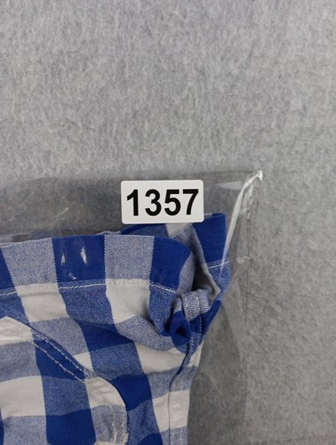 Mini Boden Plaid shorts heart blue & White girls 8 adjustable waist stretch cord - Picture 6 of 6