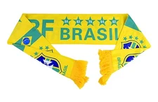Brazil National Team Soccer Scarf - Brazilian Futebol Polar Fleece Brasil Gift