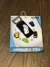 Crocs Charms Jibbitz Cheers 5 Pack -Bottle Opener, Beer, Lime, solo cup
