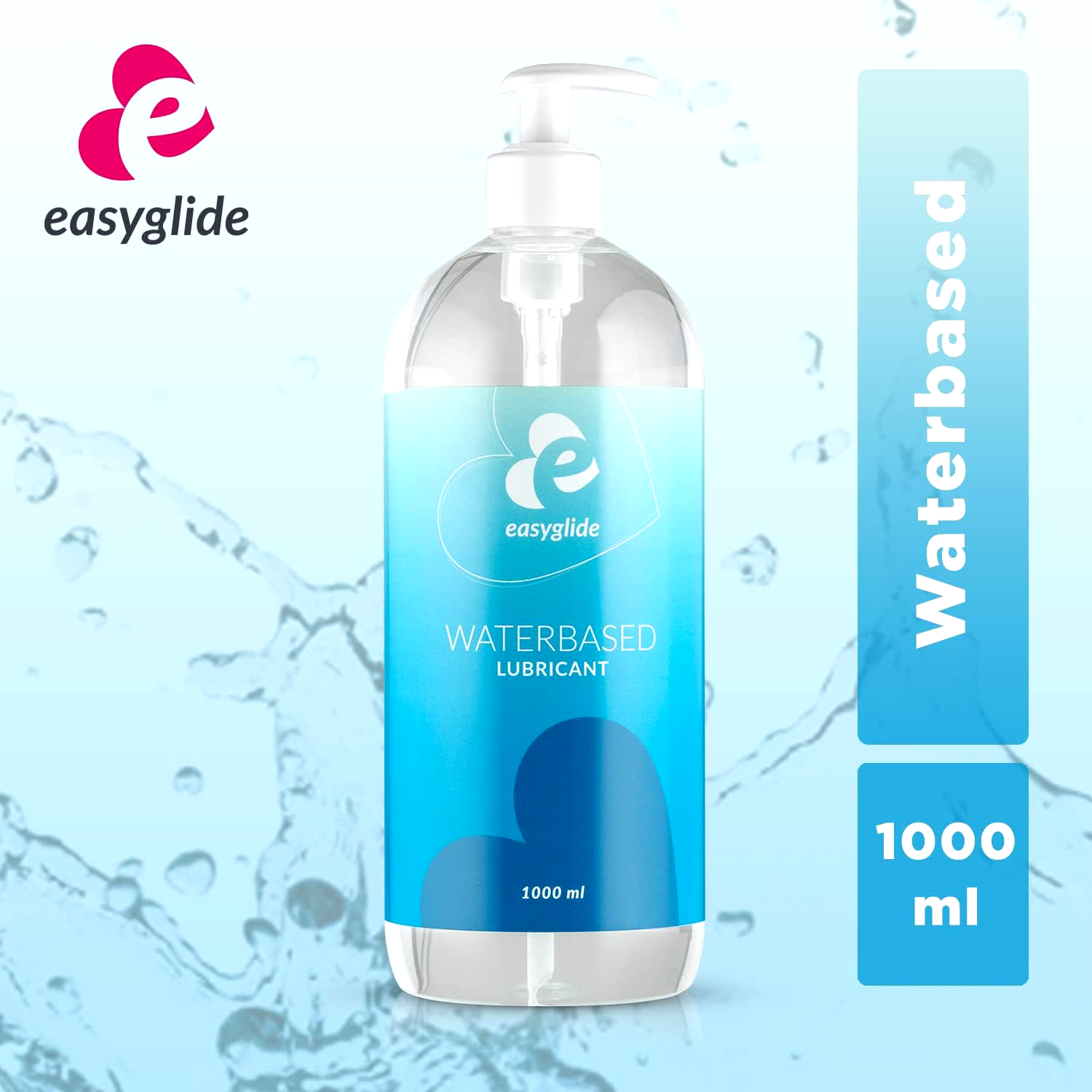 EasyGlide Water Based Lubricant 1000 ml | Personal Sex Lube | Odourless
