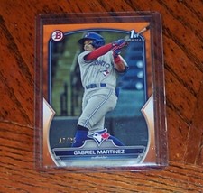 2023 Bowman Gabriel Martinez #BP-45 1st Bowman Orange Parallel 17/25