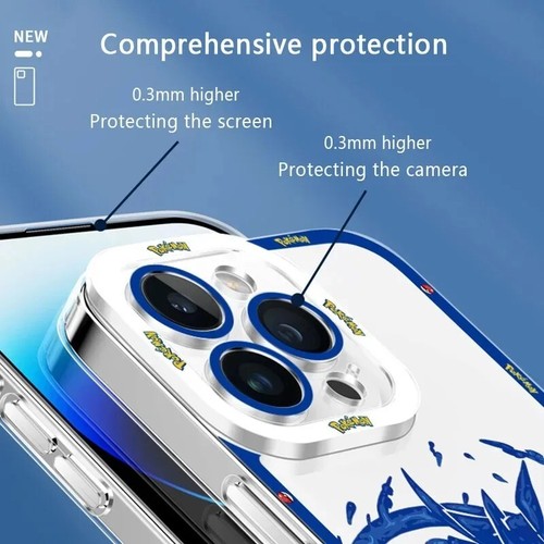 Anime Pikachu Transparent Phone Case Cover For Samsung Galaxy S24 S23 S22 Ultra - Picture 4 of 22